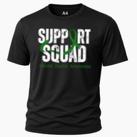 Support Squad Mental Health Awareness Green Ribbon Cooling Performance Crew T-Shirt