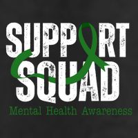 Support Squad Mental Health Awareness Green Ribbon Adult Drive Performance Visor
