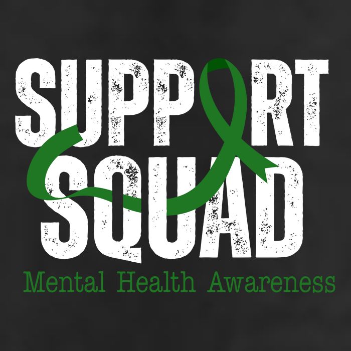 Support Squad Mental Health Awareness Green Ribbon Adult Drive Performance Visor