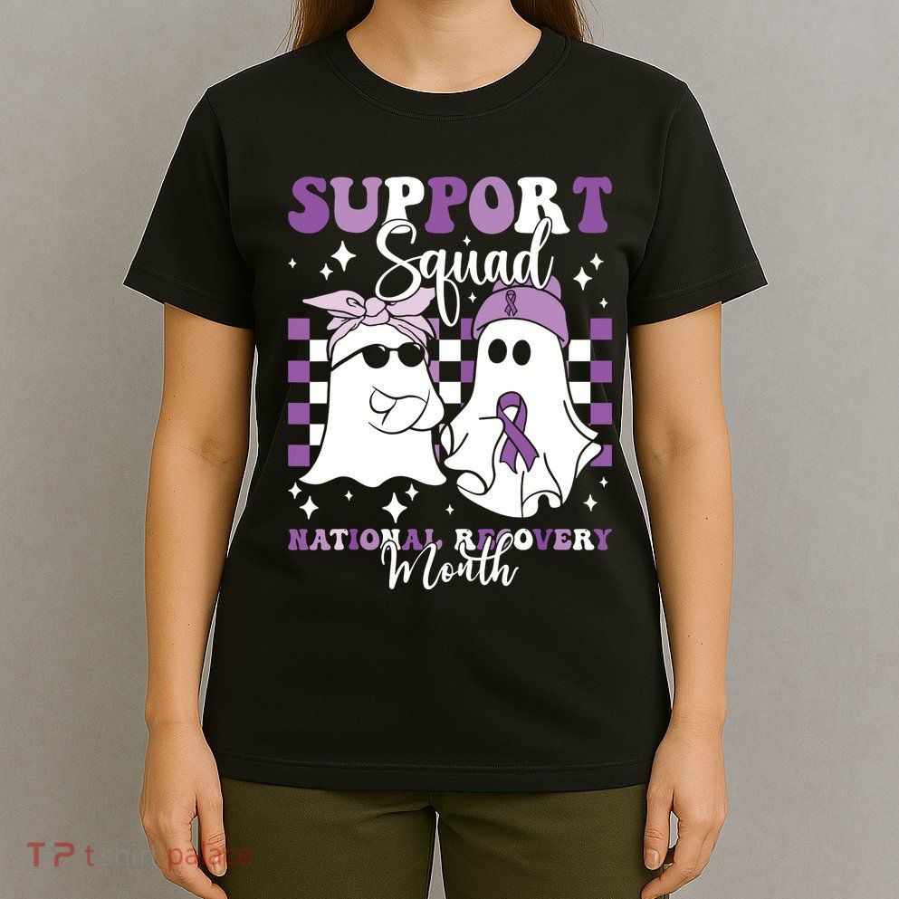 Support Squad National Recovery Month Addiction Recovery T-Shirt