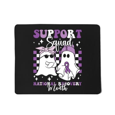 Support Squad National Recovery Month Addiction Recovery Mousepad