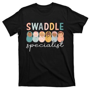 Swaddle Specialist Nicu Mother Baby Nurse Tech Neonatal Icu Nurse Day T-Shirt