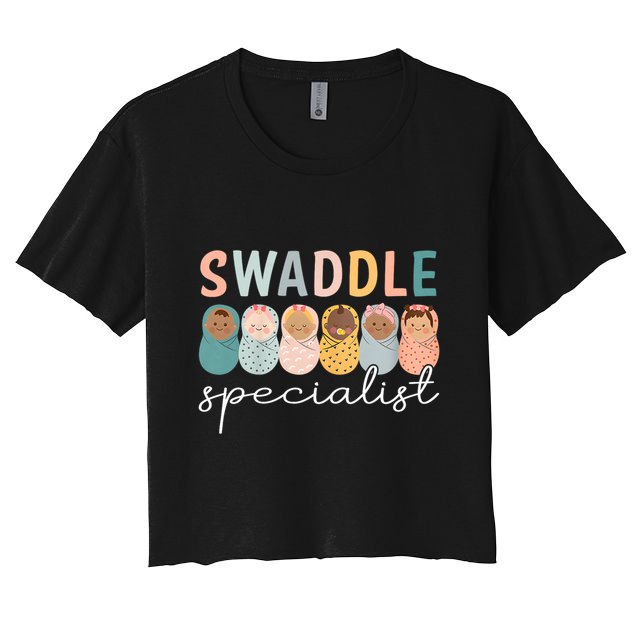 Swaddle Specialist Nicu Mother Baby Nurse Tech Neonatal Icu Nurse Day Crop Top
