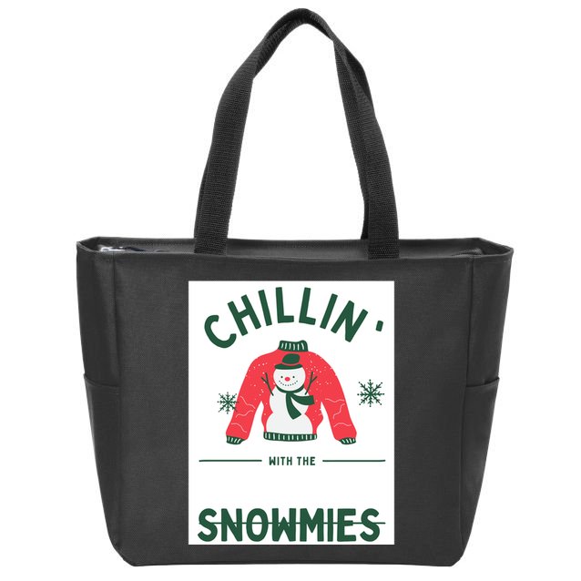 Snowmies Zip Tote Bag