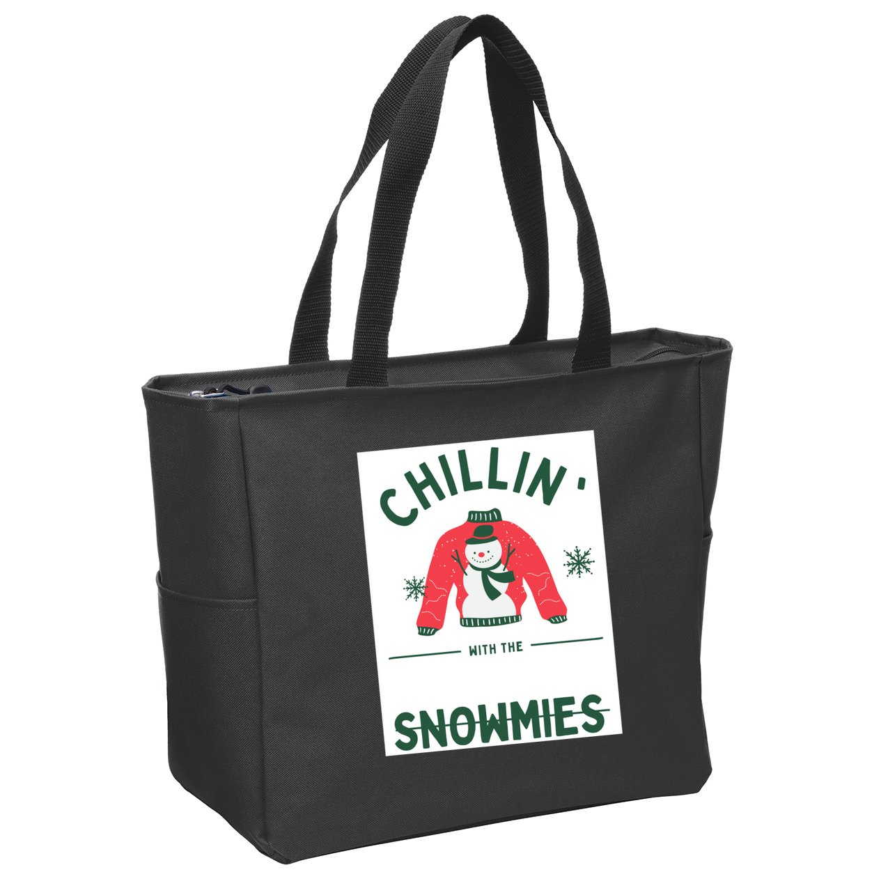Snowmies Zip Tote Bag