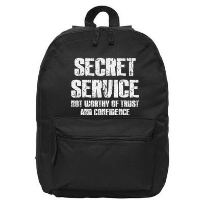 Secret Service Not Worthy Of Trust Secret Service Fail Trump 16 in Basic Backpack