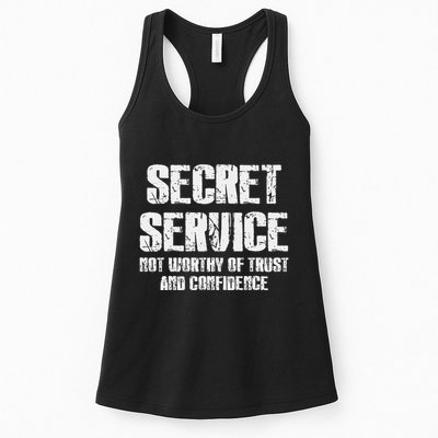Secret Service Not Worthy Of Trust Secret Service Fail Trump Womens Tank Top