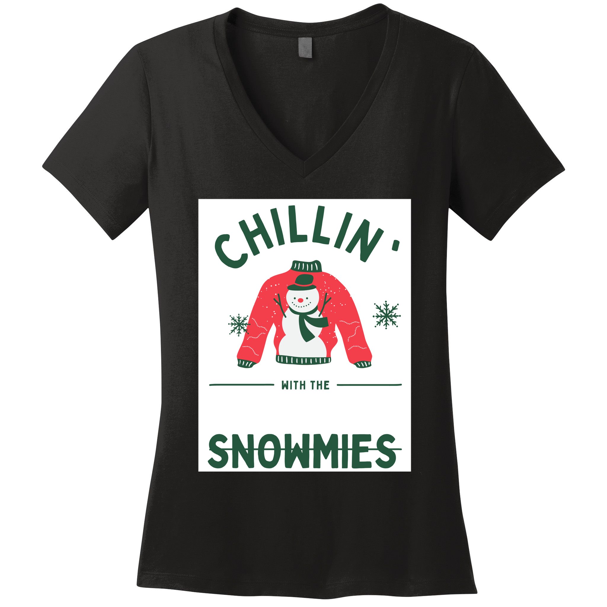 Snowmies Women's V-Neck T-Shirt