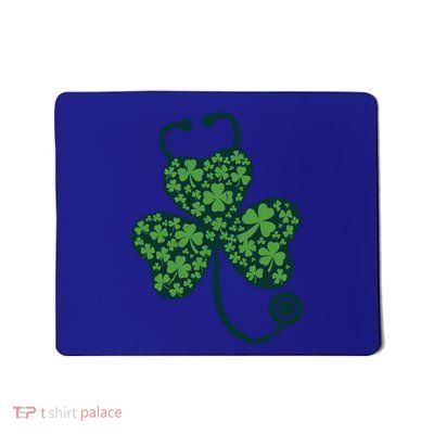 Shamrock Stethoscope Nurse St Patricks Day Lucky Cute Gift Mousepad