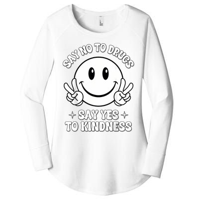 Say Ssy Not Drugfree Say Yes To Kidrugfree Say Yes To Kindness Red Ribbon Week Women's Perfect Tri Tunic Long Sleeve Shirt