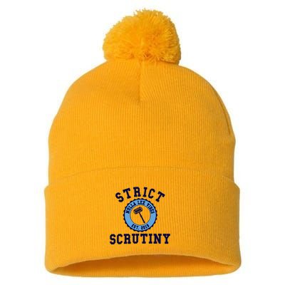 Strict Scrutiny Nulla Lex Vibes Est 2019 Pom Pom 12in Knit Beanie