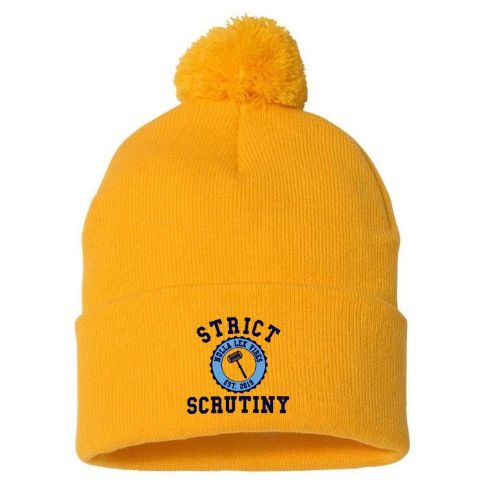 Strict Scrutiny Nulla Lex Vibes Est 2019 Pom Pom 12in Knit Beanie