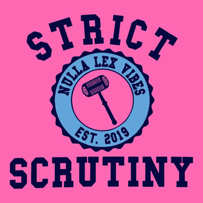 Strict Scrutiny Nulla Lex Vibes Est 2019 Stripe Pom Pom Beanie