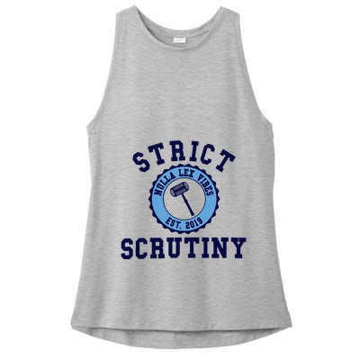 Strict Scrutiny Nulla Lex Vibes Est 2019 Ladies PosiCharge Tri-Blend Wicking Tank
