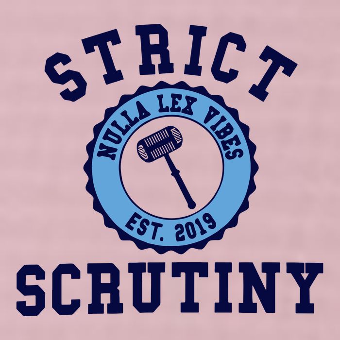 Strict Scrutiny Nulla Lex Vibes Est 2019 25L Jumbo Tote