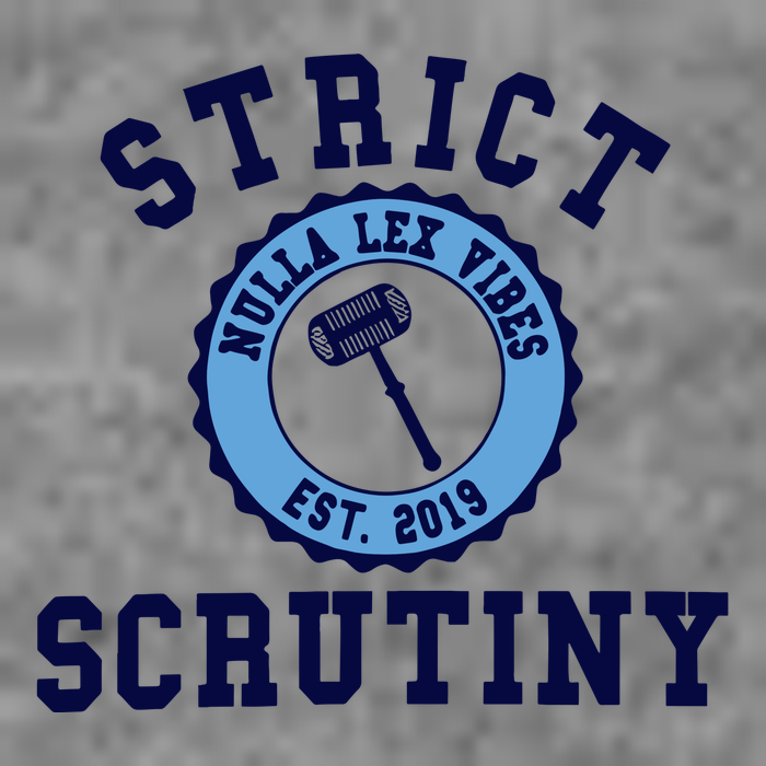 Strict Scrutiny Nulla Lex Vibes Est 2019 7-Panel Snapback Hat