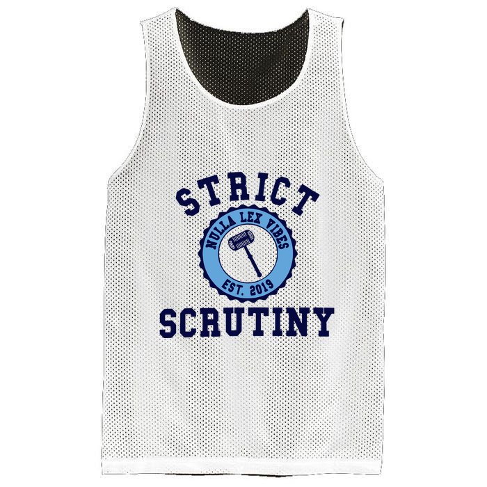 Strict Scrutiny Nulla Lex Vibes Est 2019 Mesh Reversible Basketball Jersey Tank