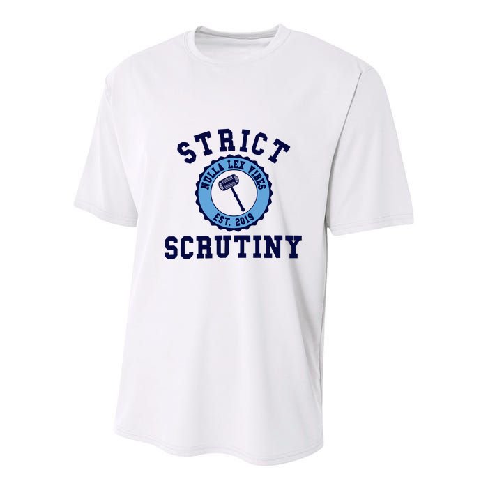 Strict Scrutiny Nulla Lex Vibes Est 2019 Youth Performance Sprint T-Shirt