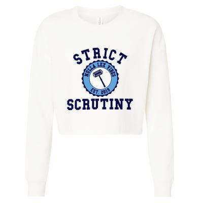 Strict Scrutiny Nulla Lex Vibes Est 2019 Cropped Pullover Crew