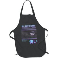 Severanc Scary Numbers Cyber Punk  Full-Length Apron With Pockets