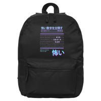 Severanc Scary Numbers Cyber Punk  16 in Basic Backpack