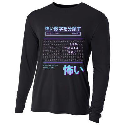 Severanc Scary Numbers Cyber Punk  Cooling Performance Long Sleeve Crew
