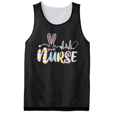 Stethoscope Scrub Nurse Life Easter Day Cute Bunny With Eggs Mesh Reversible Basketball Jersey Tank