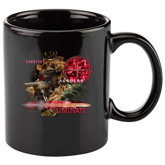 Sniper 11oz C Handle Ceramic Mug