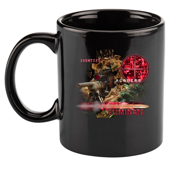 Sniper 11oz C Handle Ceramic Mug