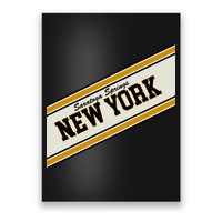 Saratoga Springs New York Varsity Logo Poster