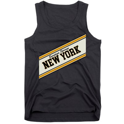Saratoga Springs New York Varsity Logo Tank Top