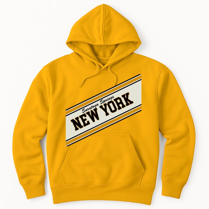 Saratoga Springs New York Varsity Logo Hoodie