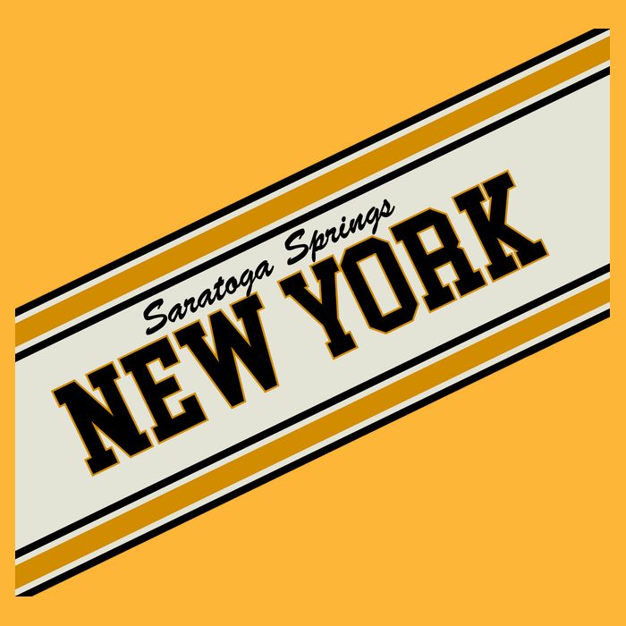 Saratoga Springs New York Varsity Logo T-Shirt