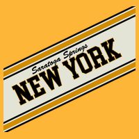 Saratoga Springs New York Varsity Logo Cooling Performance Long Sleeve Crew