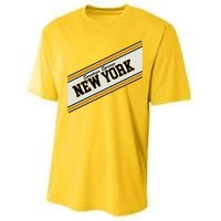 Saratoga Springs New York Varsity Logo Performance Sprint T-Shirt