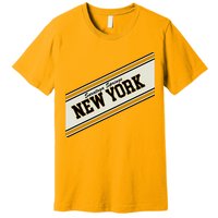 Saratoga Springs New York Varsity Logo Premium T-Shirt