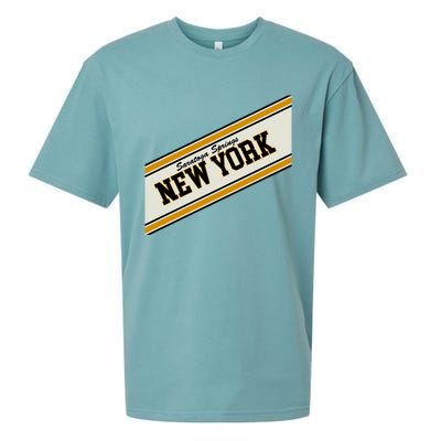 Saratoga Springs New York Varsity Logo Sueded Cloud Jersey T-Shirt