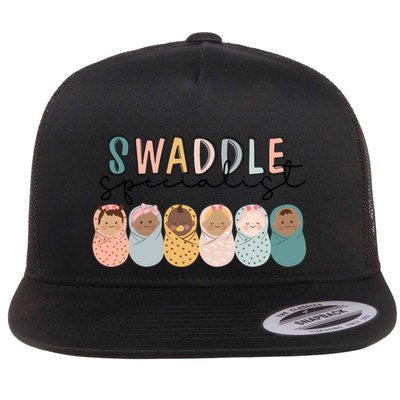 Swaddle Specialist Nicu Mother Nurse Tech Neonatal Icu Gift Flatbill Hat