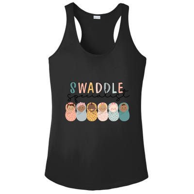 Swaddle Specialist Nicu Mother Nurse Tech Neonatal Icu Gift Ladies PosiCharge Competitor Racerback Tank