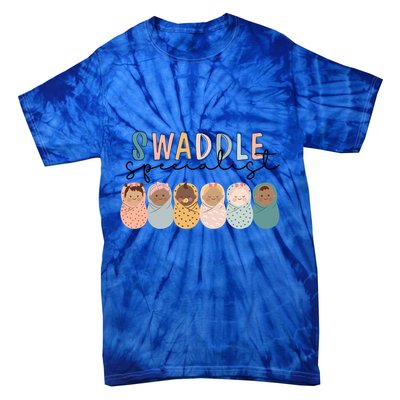 Swaddle Specialist Nicu Mother Nurse Tech Neonatal Icu Gift Tie-Dye T-Shirt
