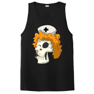 Skull Skeleton Nurse Cool Gift PosiCharge Competitor Tank