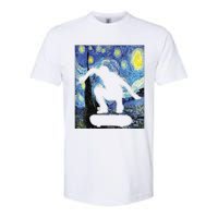 Skateboarding Starry Night Skateboard Van Gogh Softstyle CVC T-Shirt