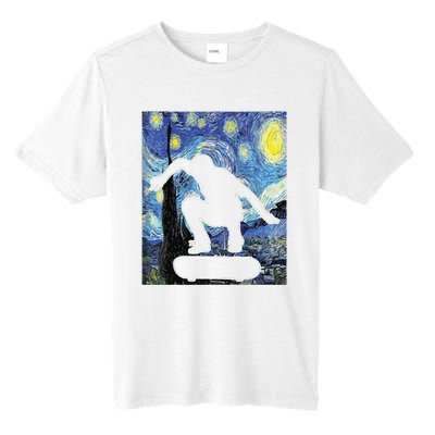 Skateboarding Starry Night Skateboard Van Gogh Tall Fusion ChromaSoft Performance T-Shirt