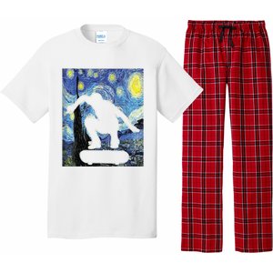 Skateboarding Starry Night Skateboard Van Gogh Pajama Set