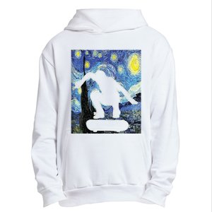 Skateboarding Starry Night Skateboard Van Gogh Urban Pullover Hoodie