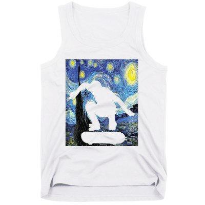 Skateboarding Starry Night Skateboard Van Gogh Tank Top