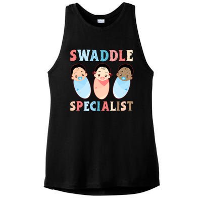 Swaddle Specialist Nicu Labor And Delivery Icu Nurse Gift Ladies PosiCharge Tri-Blend Wicking Tank