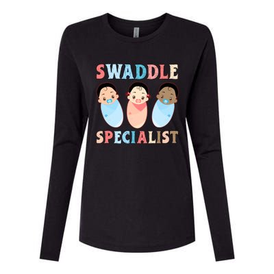 Swaddle Specialist Nicu Labor And Delivery Icu Nurse Gift Womens Cotton Relaxed Long Sleeve T-Shirt