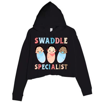 Swaddle Specialist Nicu Labor And Delivery Icu Nurse Gift Crop Fleece Hoodie