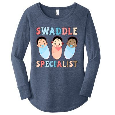 Swaddle Specialist Nicu Labor And Delivery Icu Nurse Gift Women's Perfect Tri Tunic Long Sleeve Shirt